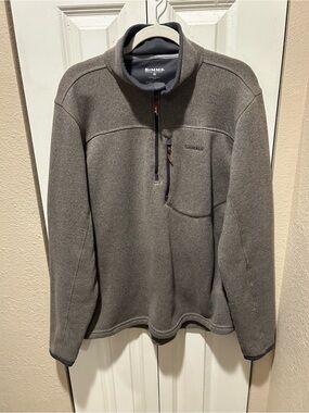 Simms Fishing Men’s RiverShed Half Zip Fleece Sweater , XL